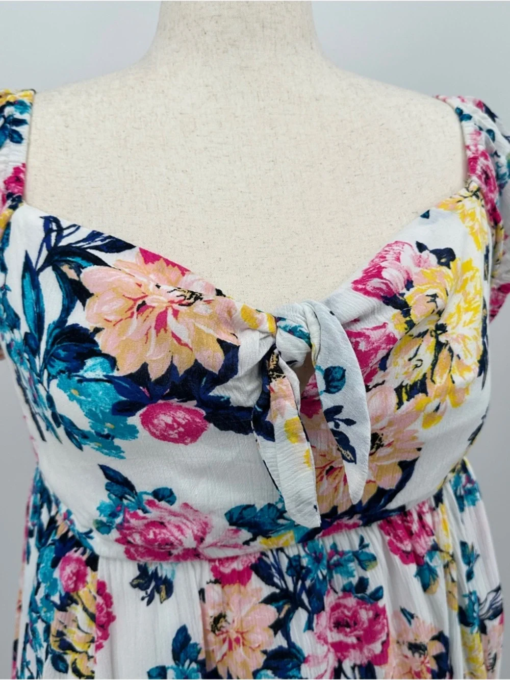 torrid Mini Gauze Puff Sleeve Skater Dress Size 0X  Item#17648268 - Picture 3 of 9